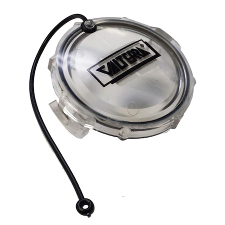 Valterra WASTE VALVE CLEAR CAP, 3IN, CARDED T1020CLRVP